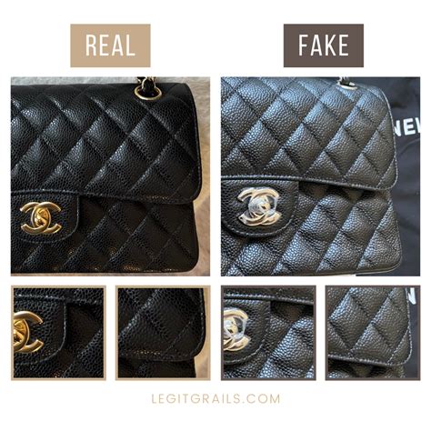 chanel classic flap bag fake vs real